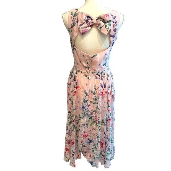 Marchesa Notte Blush Dress Size 6 - Picture 5 of 7